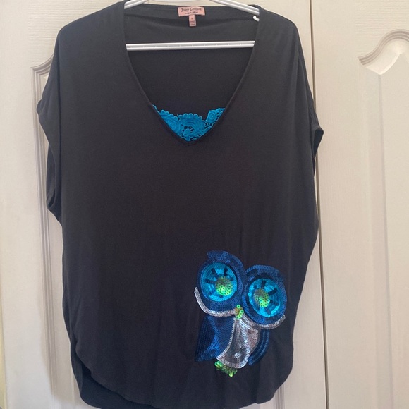 Juicy Couture sequins print tee - Picture 1 of 6
